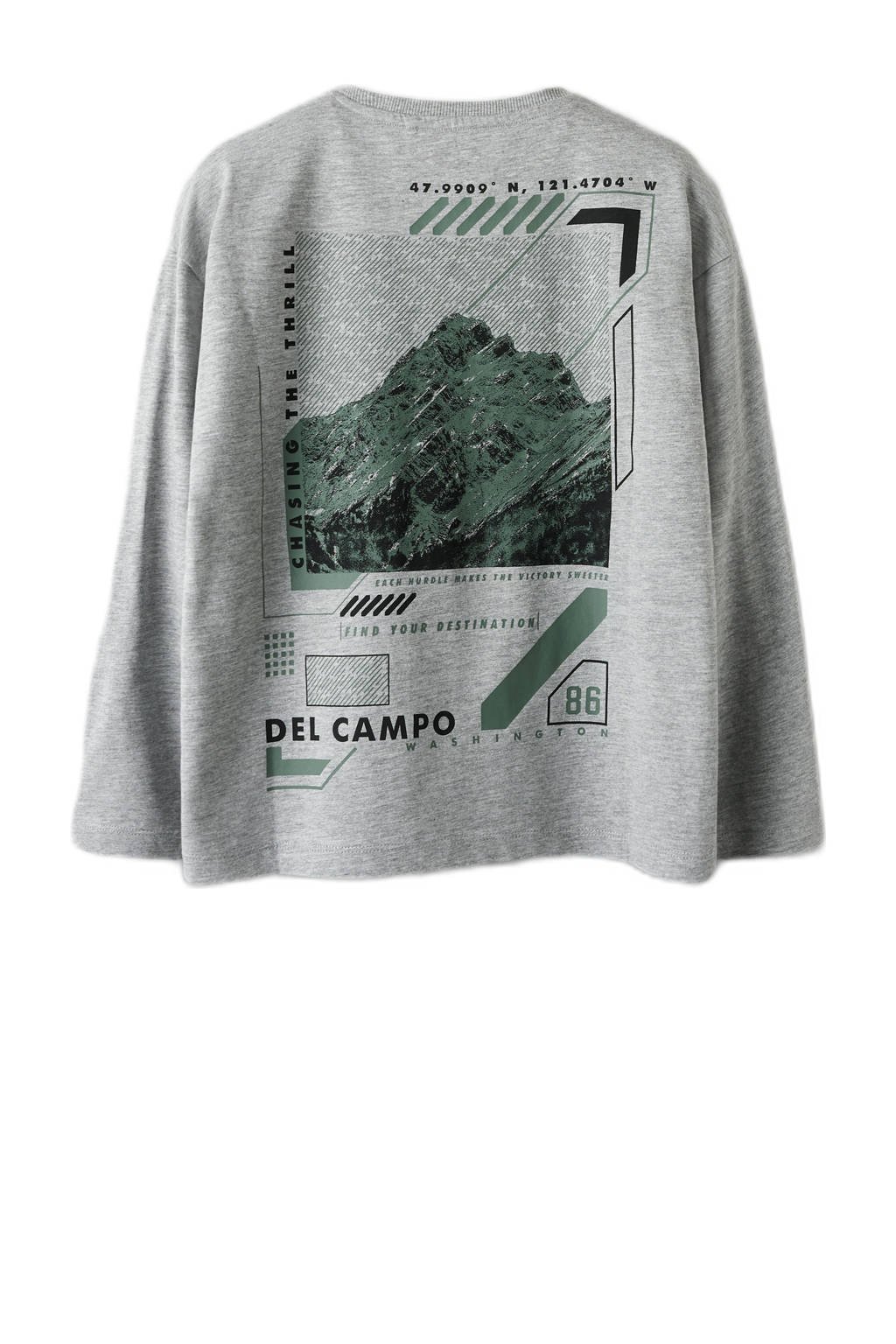 NAME IT KIDS longsleeve grijs melange
