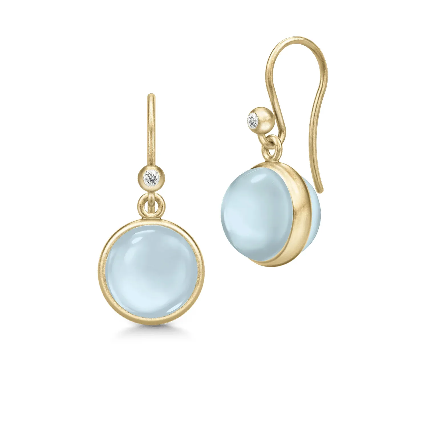 Julie Sandlau Prime Milky Aqua Øreringe 18 kt. Forgyldt Sølv HKS181GDMLAQCRCZ