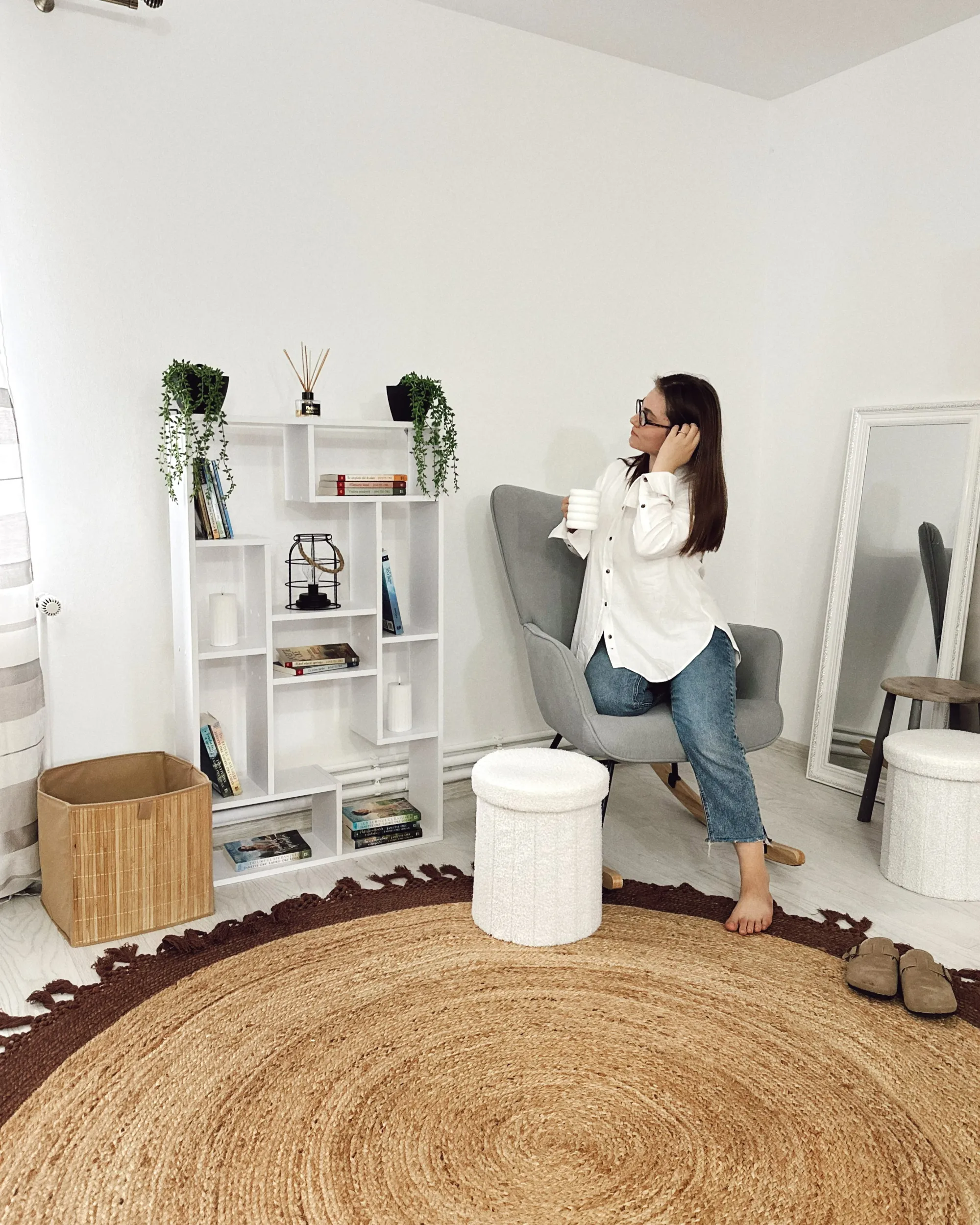 Vloerkleed MARTS Bruin ø 200 cm Jute