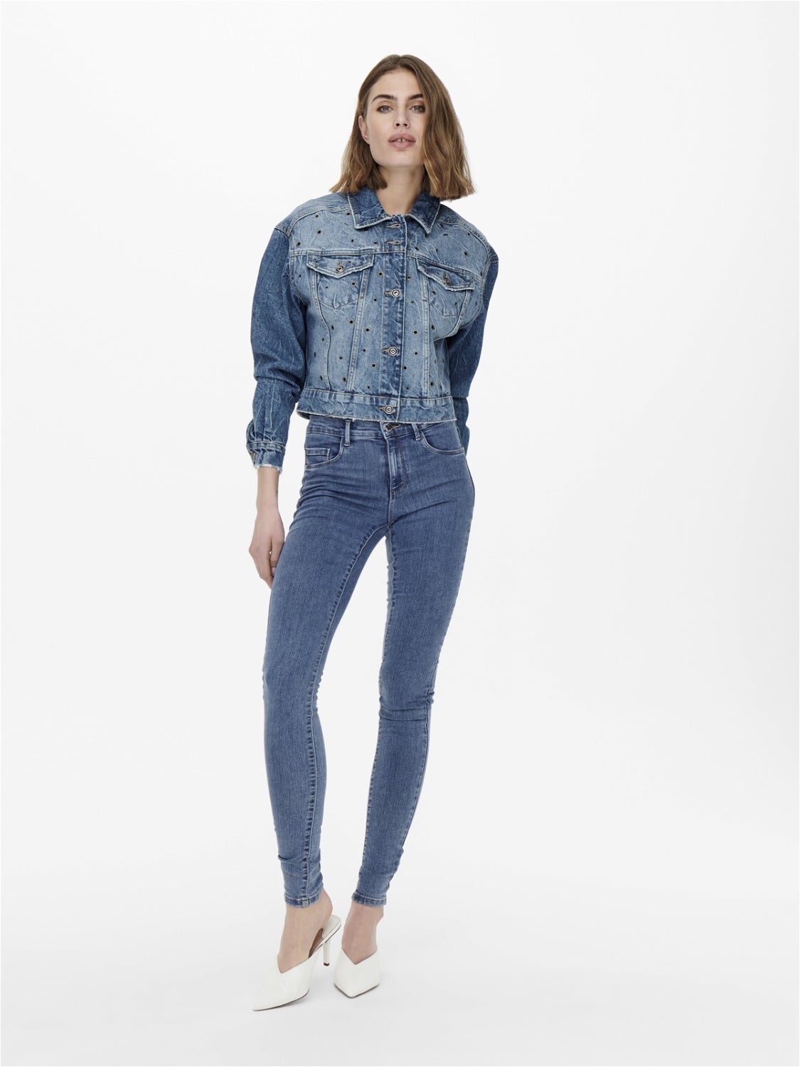 ONLRAIN Mittlere Taille Skinny Fit Jeans Medium Blue Denim