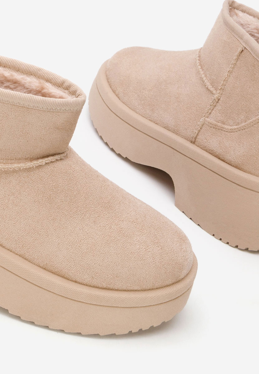 Bottes de neige femme beige Prelina