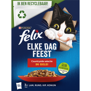 Felix Elke Dag Feest Countryside kattenvoer 12 x 85g