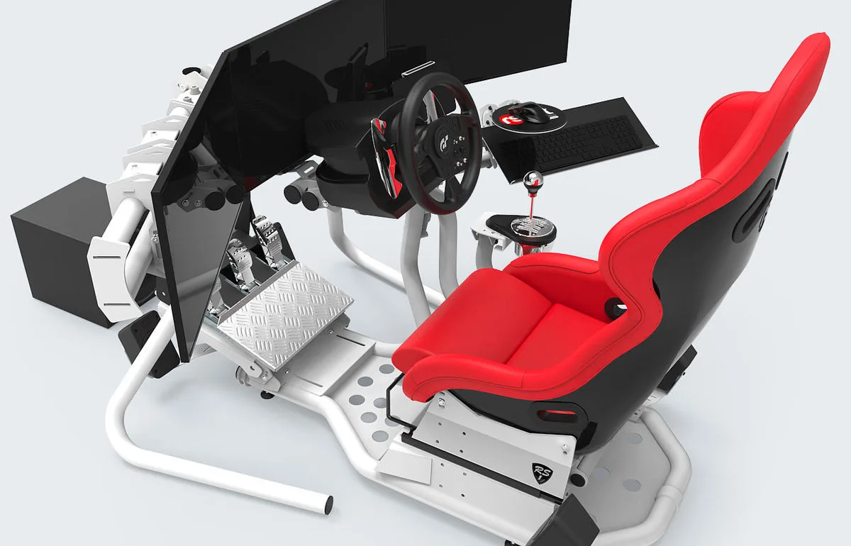 rSeat RS1 siège rouge structure blanc Accessoires home-cinéma