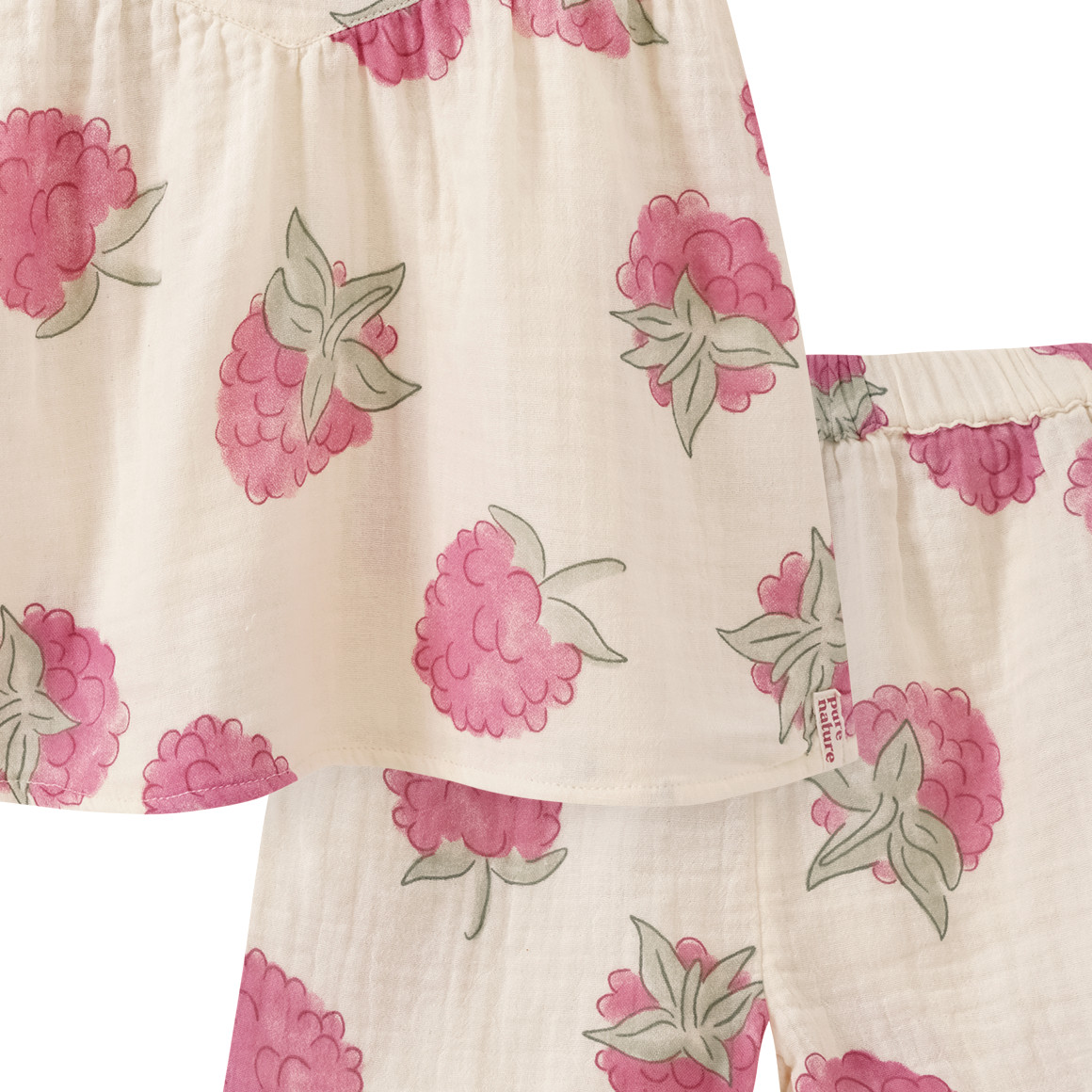 Topomini Pure Collection Baby T-Shirt und Shorts im Set creme