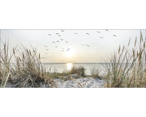 Glasschilderij Nordic Beach Atmosphere I 80x30 cm
