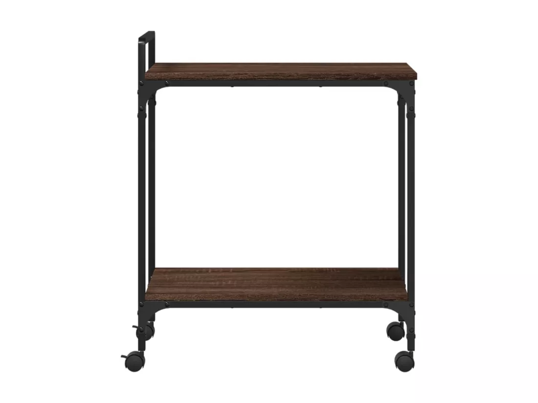 Chariot de cuisine chêne marron 60,5x31x72,5 cm bois ingénierie