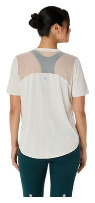 Maillot manches courtes Asics Road Beige Femme