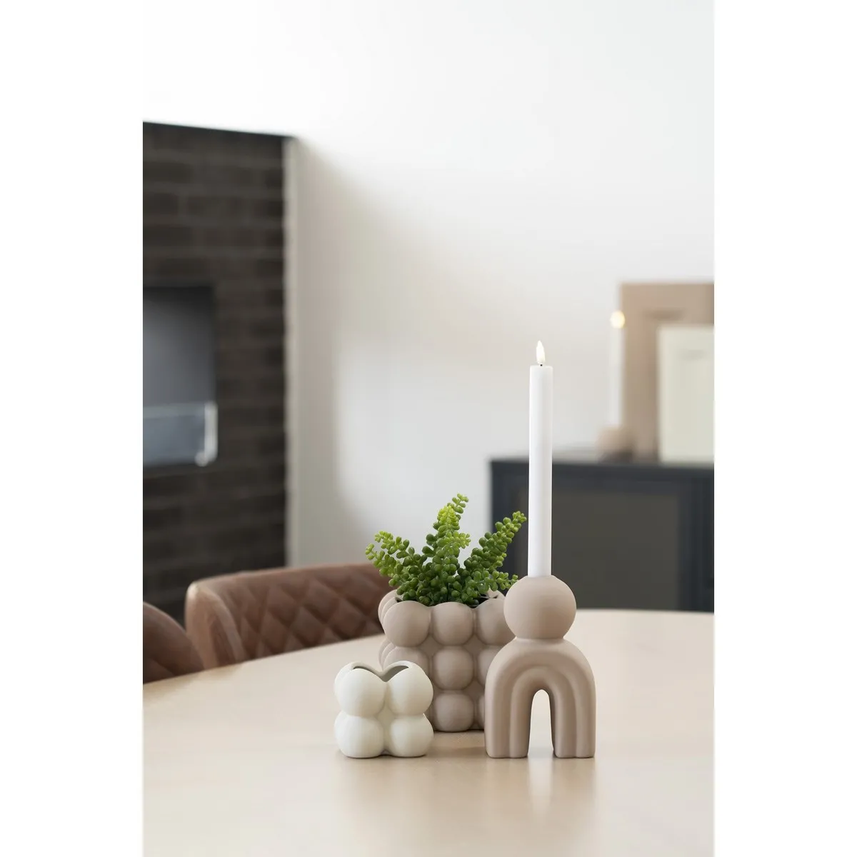EPIKASA Vase Flowerpot Blanc