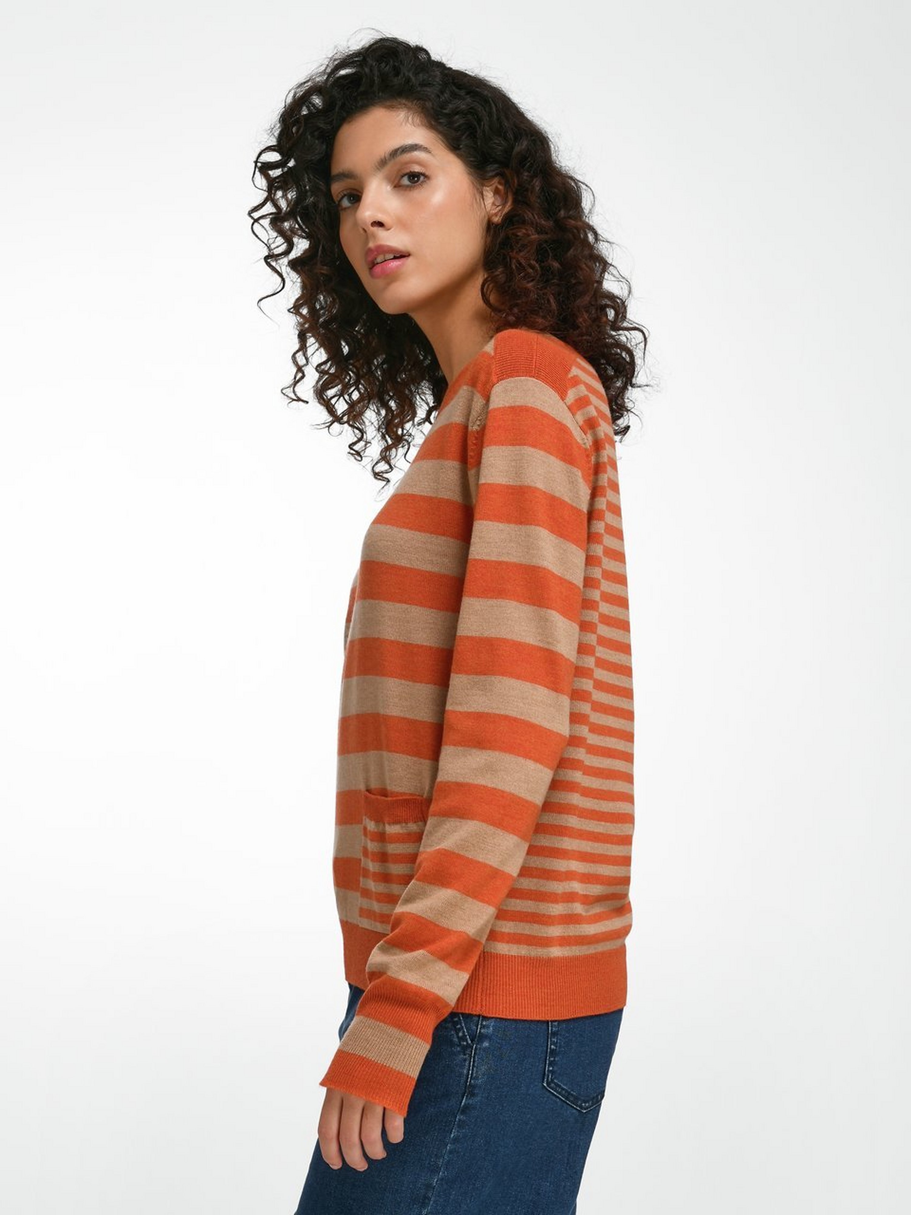 Pullover mit U-Boot-­Ausschnitt