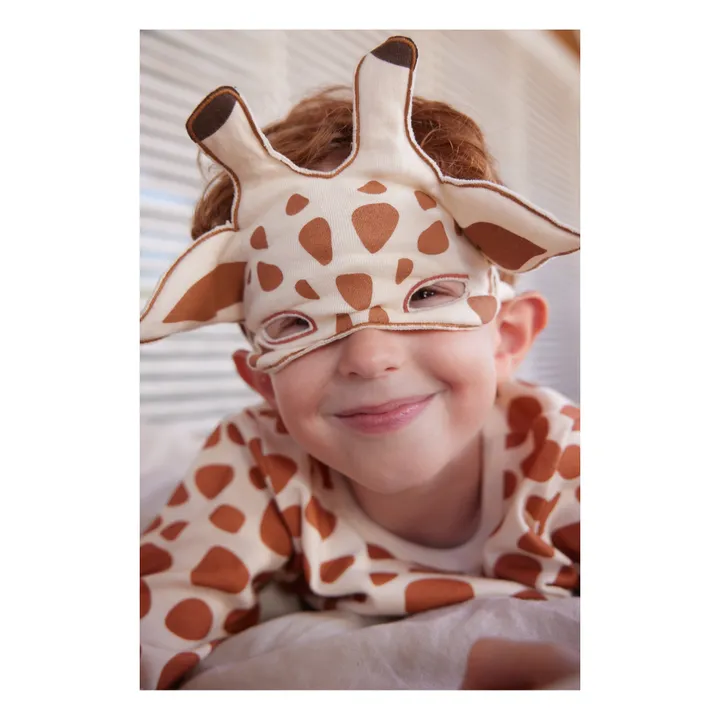 Petit Bateau Ensemble Pyjama et Masque Manege Giraffe | Beige