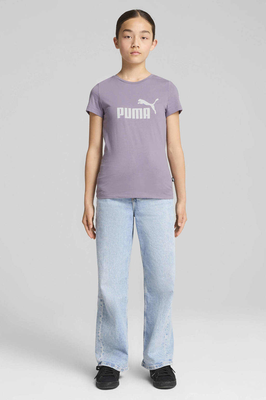 Puma T-shirt met logo paars