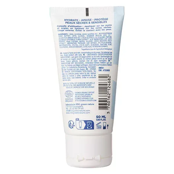 MKL Green Nature - Aqua: Creme de Mãos Orgânico Dermo-Reparador** 50ml