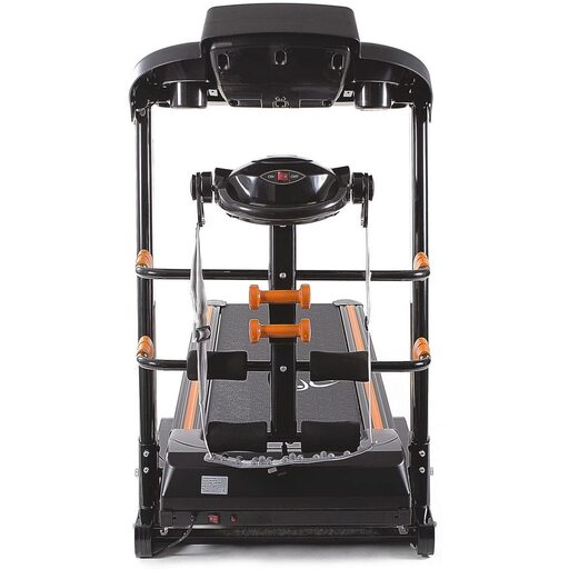 Esteira semiprofissional de 2 hp com função multifuncional, massagem integrada e inclinação automática.