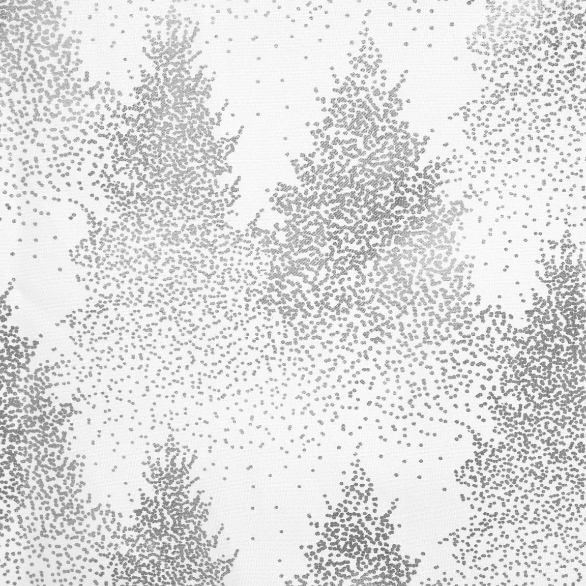 Nappe de Noël rectangulaire (140 x 240 cm) Sapin Argent