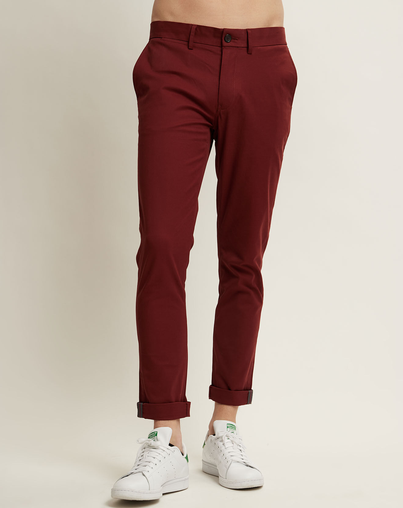 Ben Sherman Pantalon Skinny Arthur bordeaux