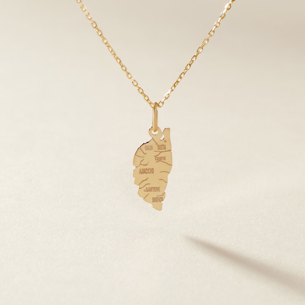 Pendentif Gaietana Corse Or Jaune