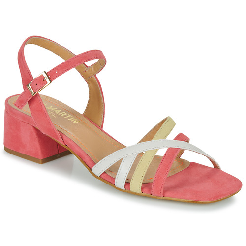 JB Martin - VICTORIA - VELOURS ROSE / JAUNE / CRAIE