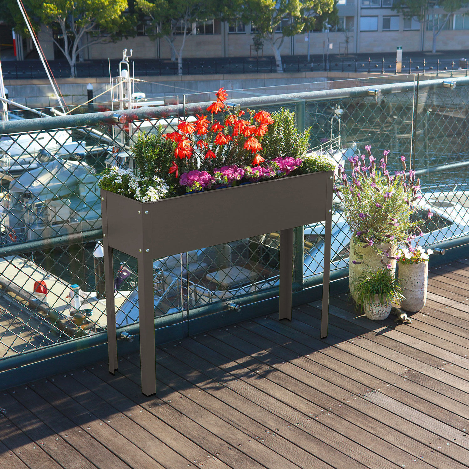 Balkon Hochbeet 80x100x30 cm