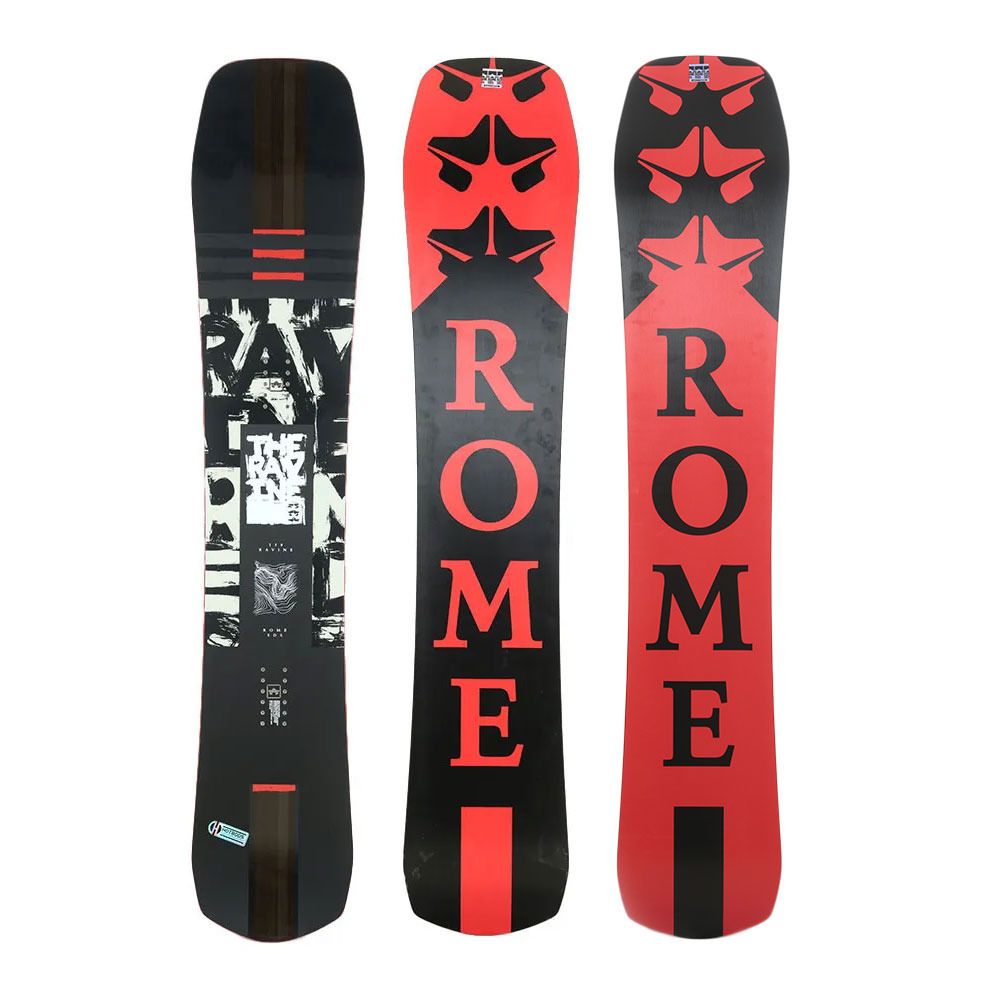 Rome RAVINE - Snowboard all mountain Homme black/red