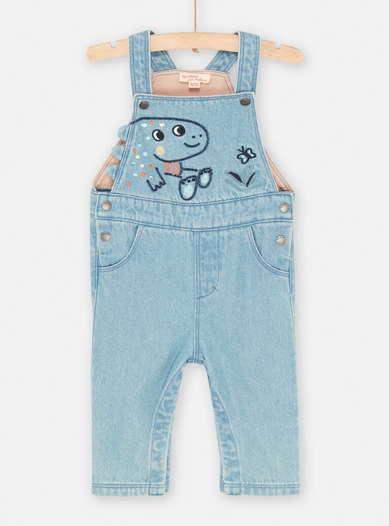 Salopette longues denim confort bébé garçon