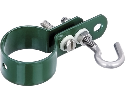 Klem voor gaasspanstangen Ø 3,8 cm, groen