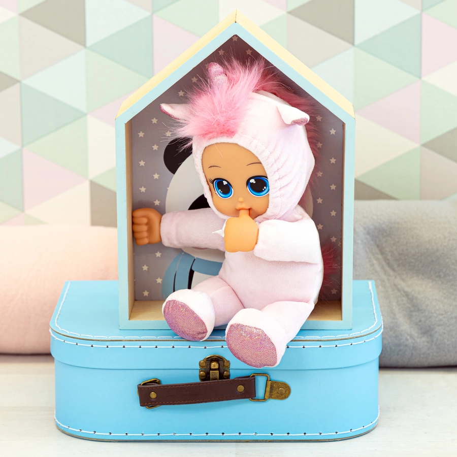 bayer Design Puppe Funny Baby 30 cm Einhorn