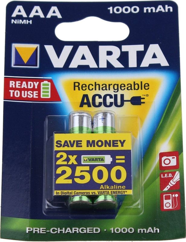 Varta AAA Oplaadbare Batterijen