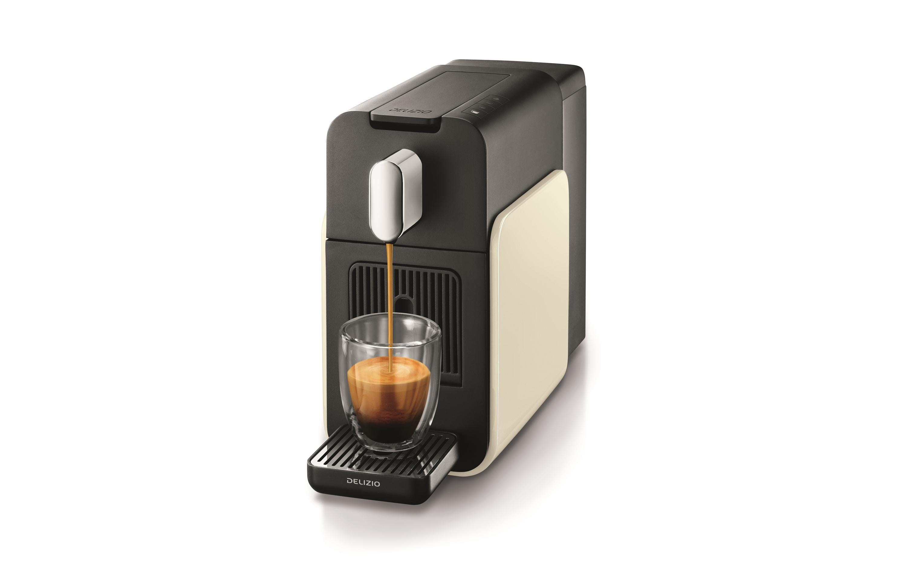 Kapselmaschine Brava Weiss<br>Kaffeemaschine für die Verwendung mit Kapseln des Delizio-Systems