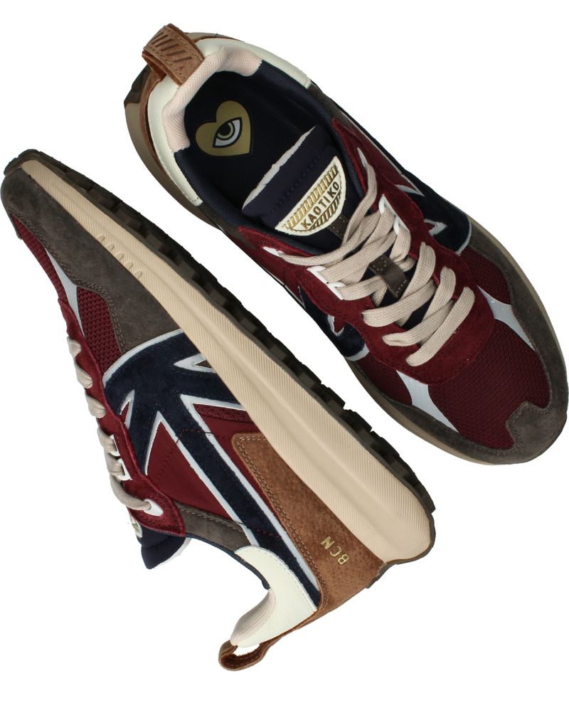Kaotiko Vancouver Sneakers Rood Heren