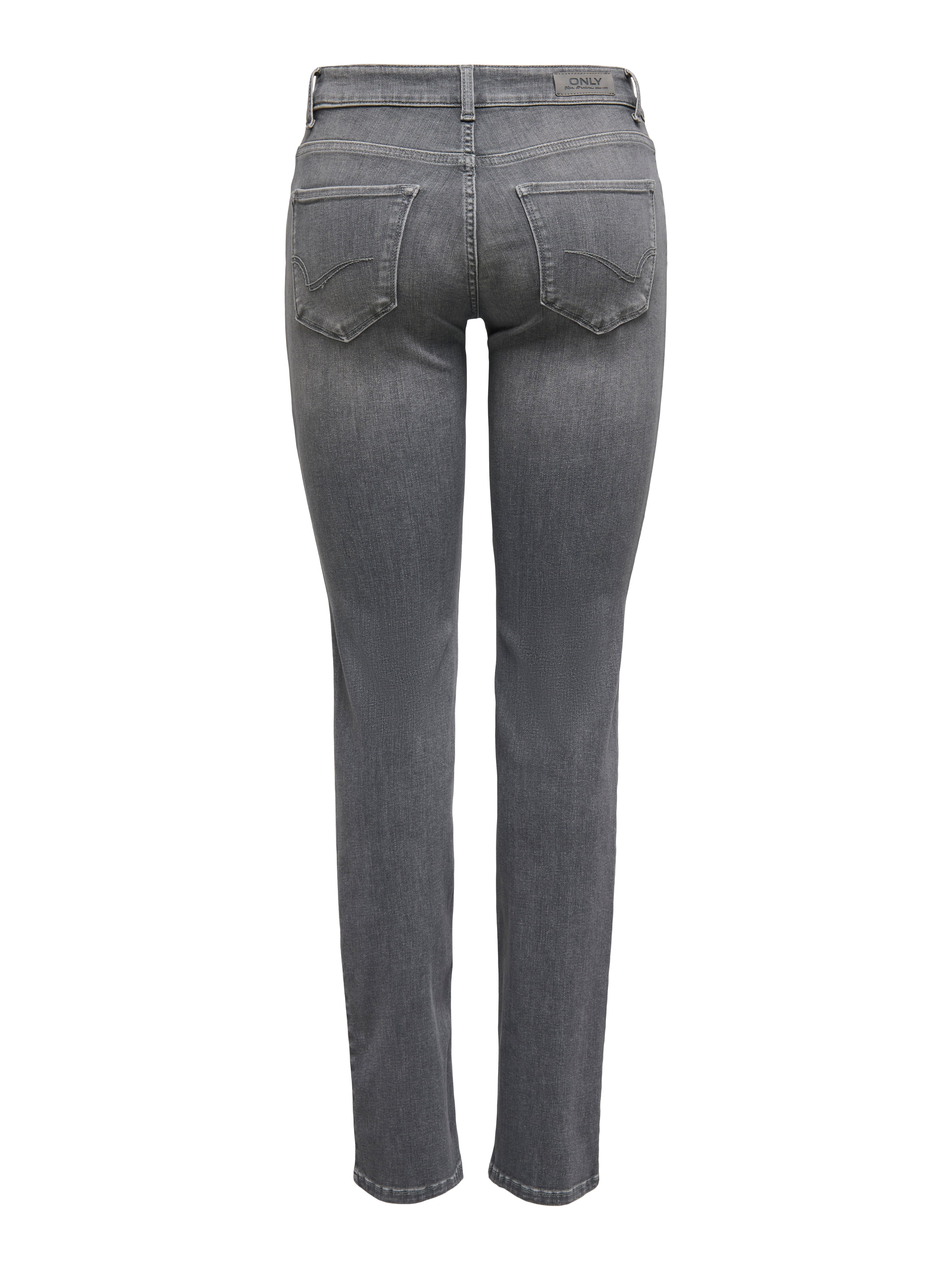 ONLALICIA Mittlere Taille Normal geschnitten Jeans Medium Grey Denim