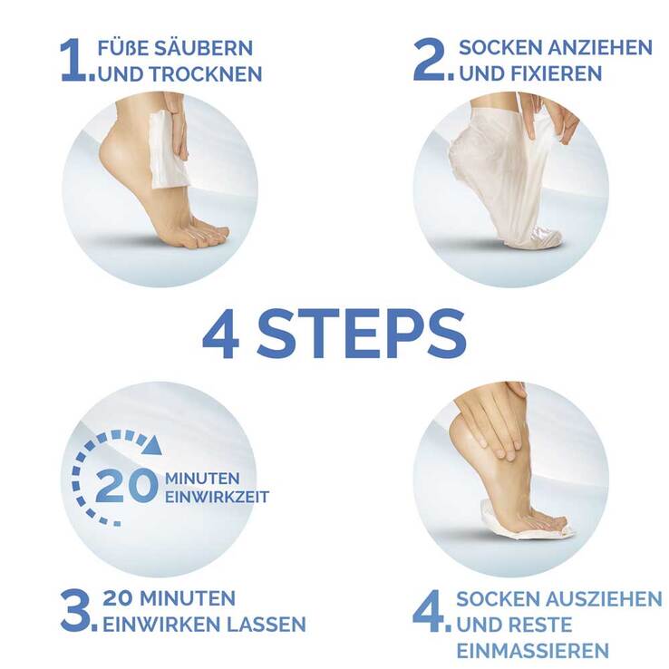 Scholl intensiv pflegende Fußmaske in Socken, 3X2 St