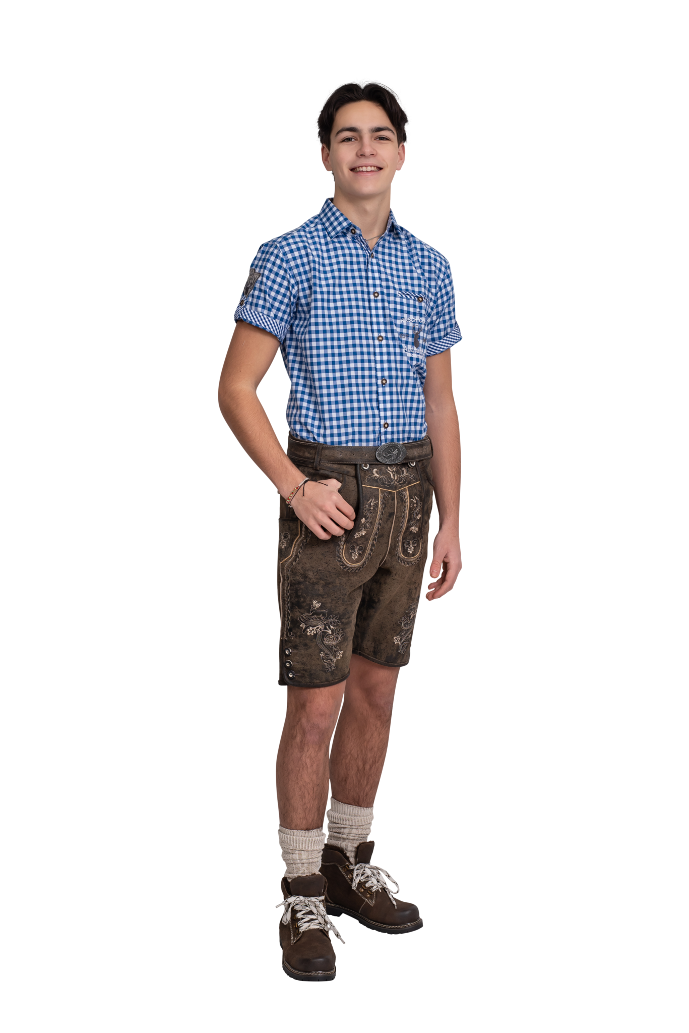Lederhose Bruin Heren Kort Vintage