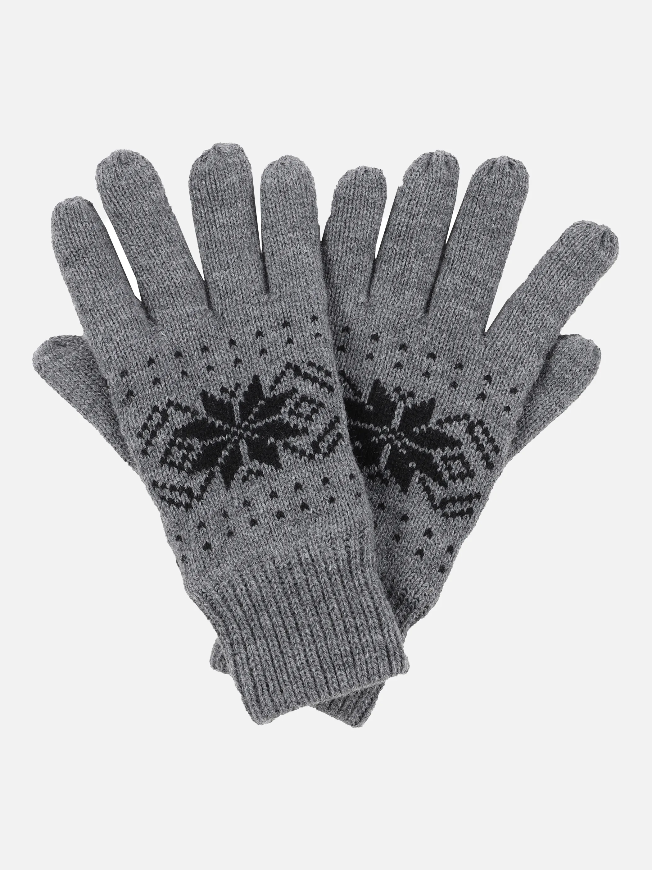 Herren Strickhandschuhe mit Norwegermuster