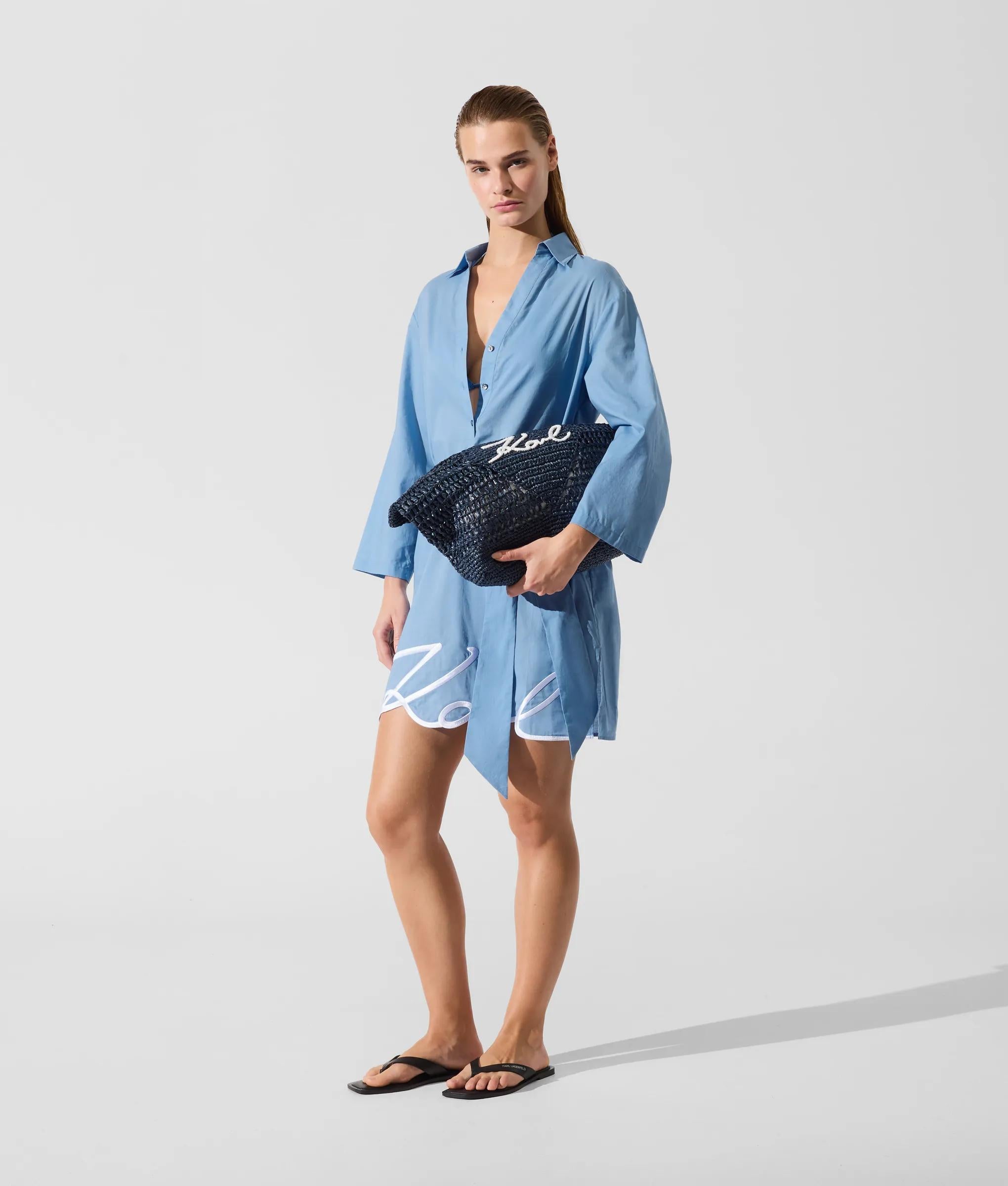 K/Signature beachwear overhemdjurk