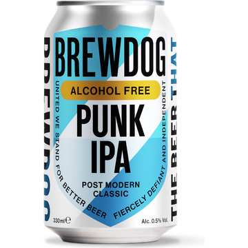 BrewDog - Punk IPA Alcoholvrij 0.5% - Blik - 330ML