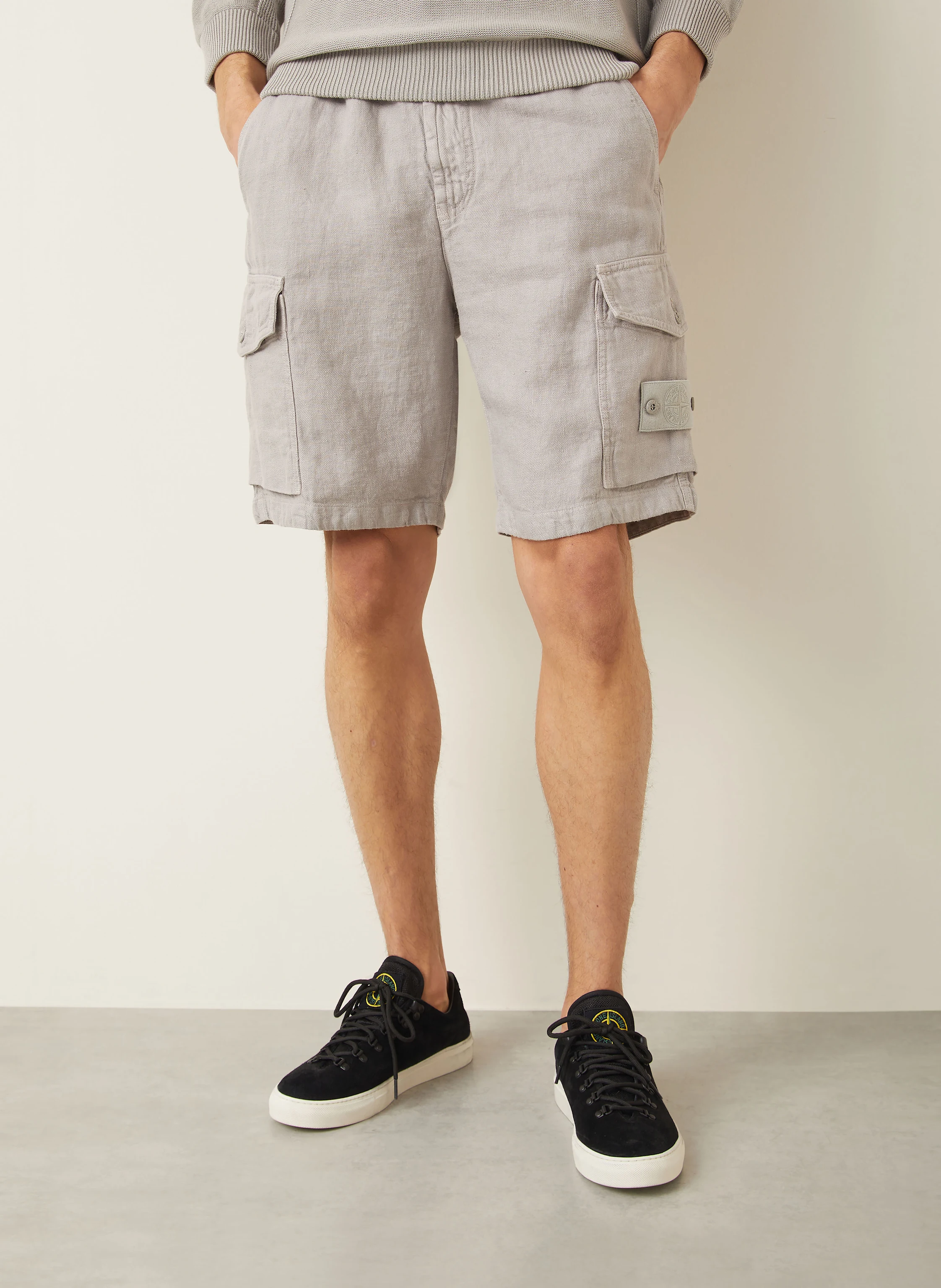 STONE ISLAND Leinenshorts GHOST