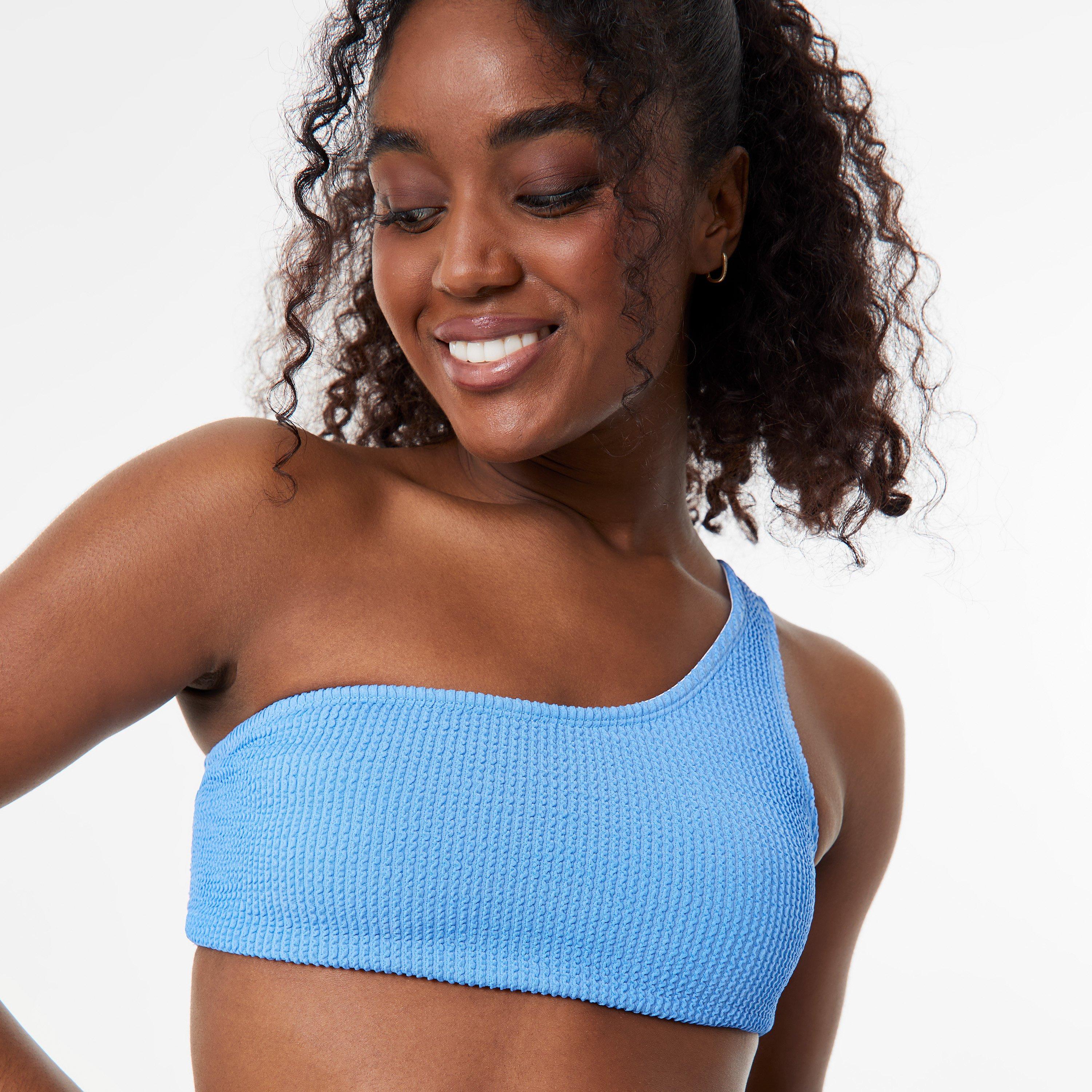 Jack Wills JW Asymmetric Crinkle Bikini Top