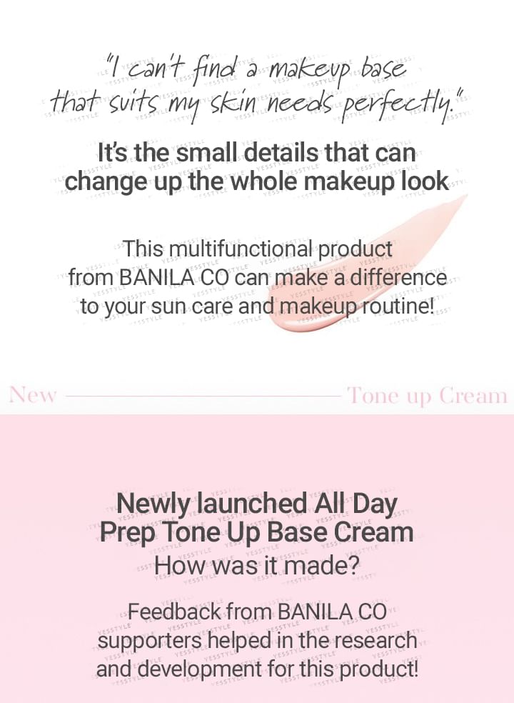 BANILA CO - All Day Prep Tone Up Basiscrème