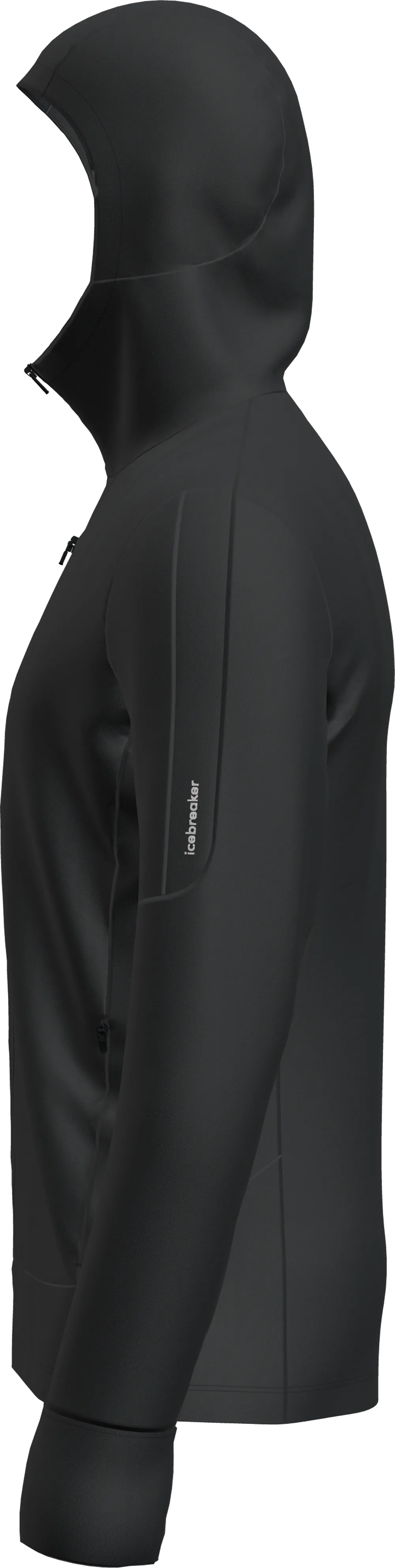 Icebreaker Men's Merino 260 Quantum Iv Longsleeve Zip Hoodie Black