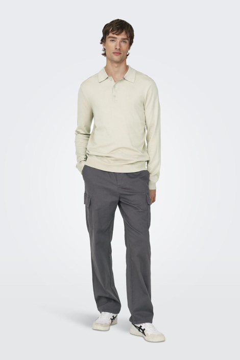 Only & Sons beige heren polo