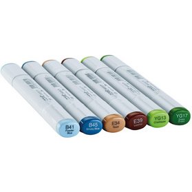 Marqueur sketch, kit de 6 'Earth Essentials'