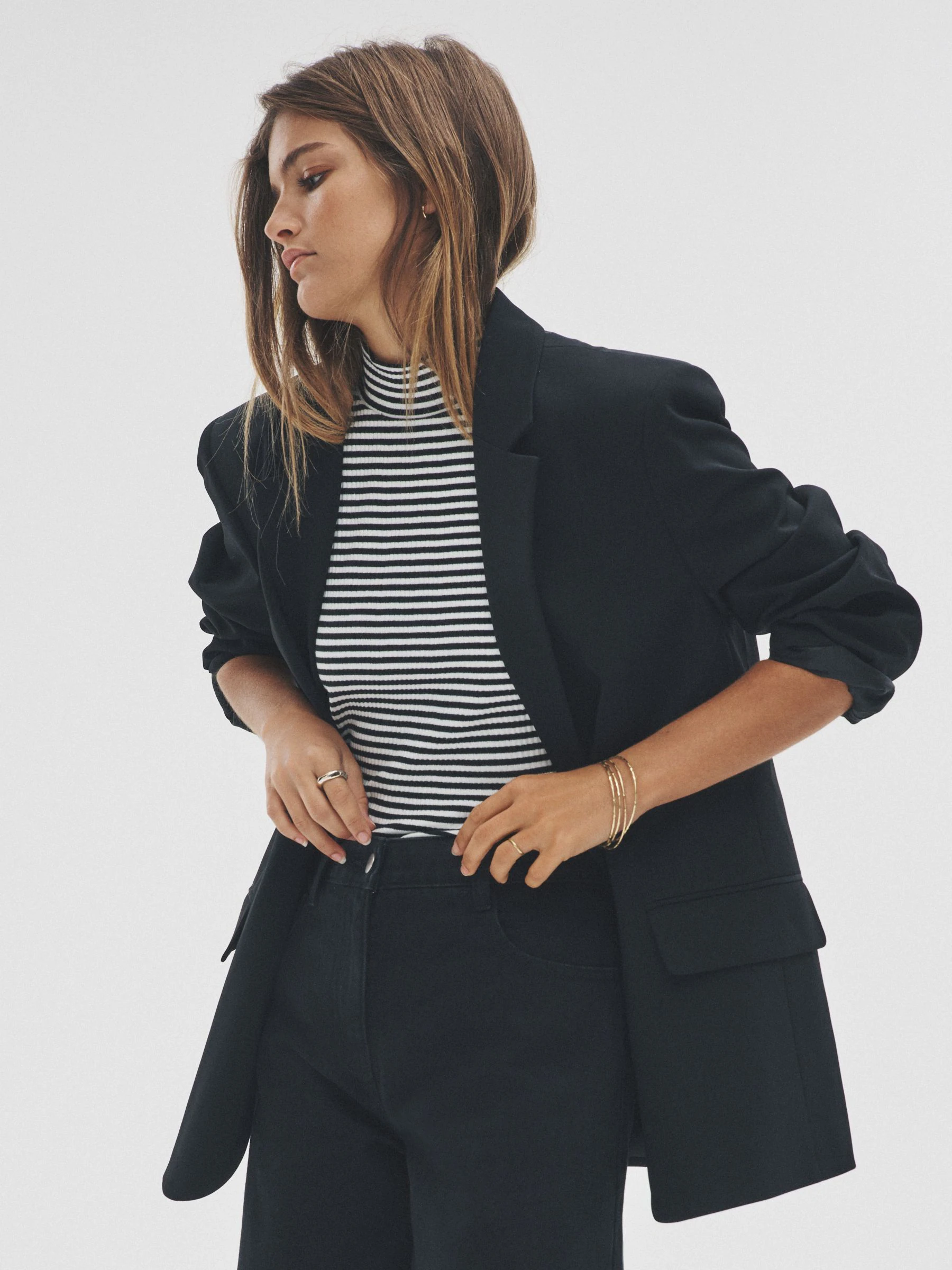 Zwart - The Set Single Breasted Blazer