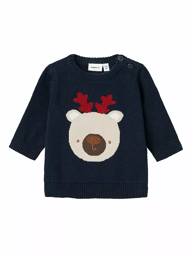 NAME IT Baby Pullover NBMRUJUL dunkelblau