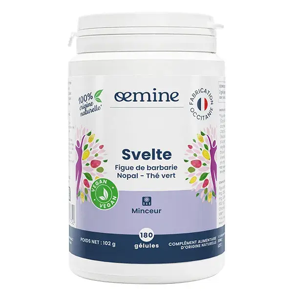 Oemine Svelte Emagrecimento com Nopal, Figo da Índia e Chá Verde - 180 cápsulas