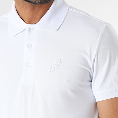 Polo Manches Courtes Blanc