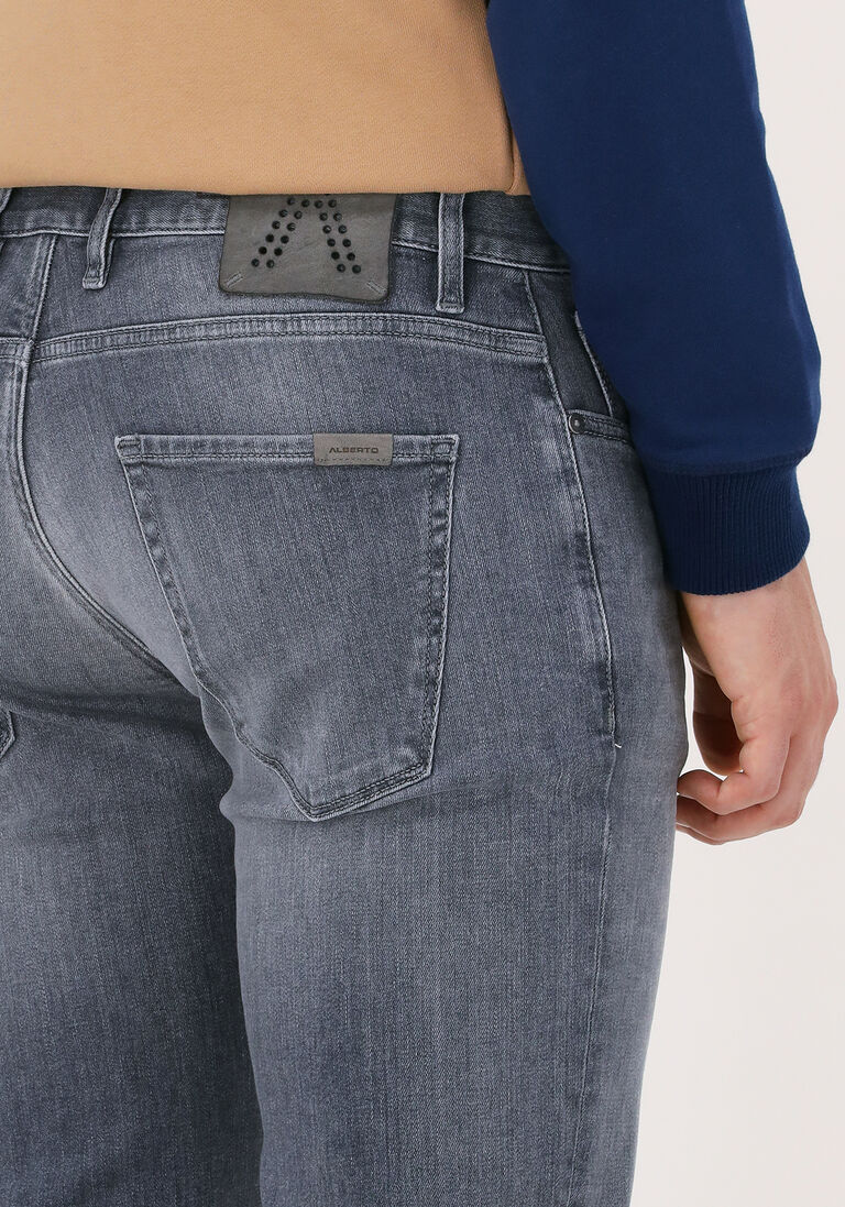 ALBERTO grijze alberto slim fit jeans slim
