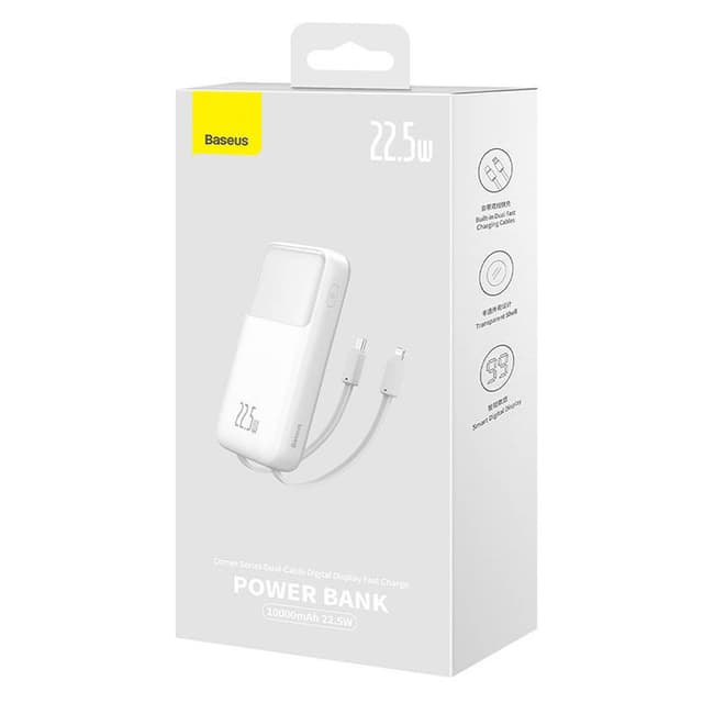 Powerbank Baseus Comet 10000mAh, 22,5W (hvid)