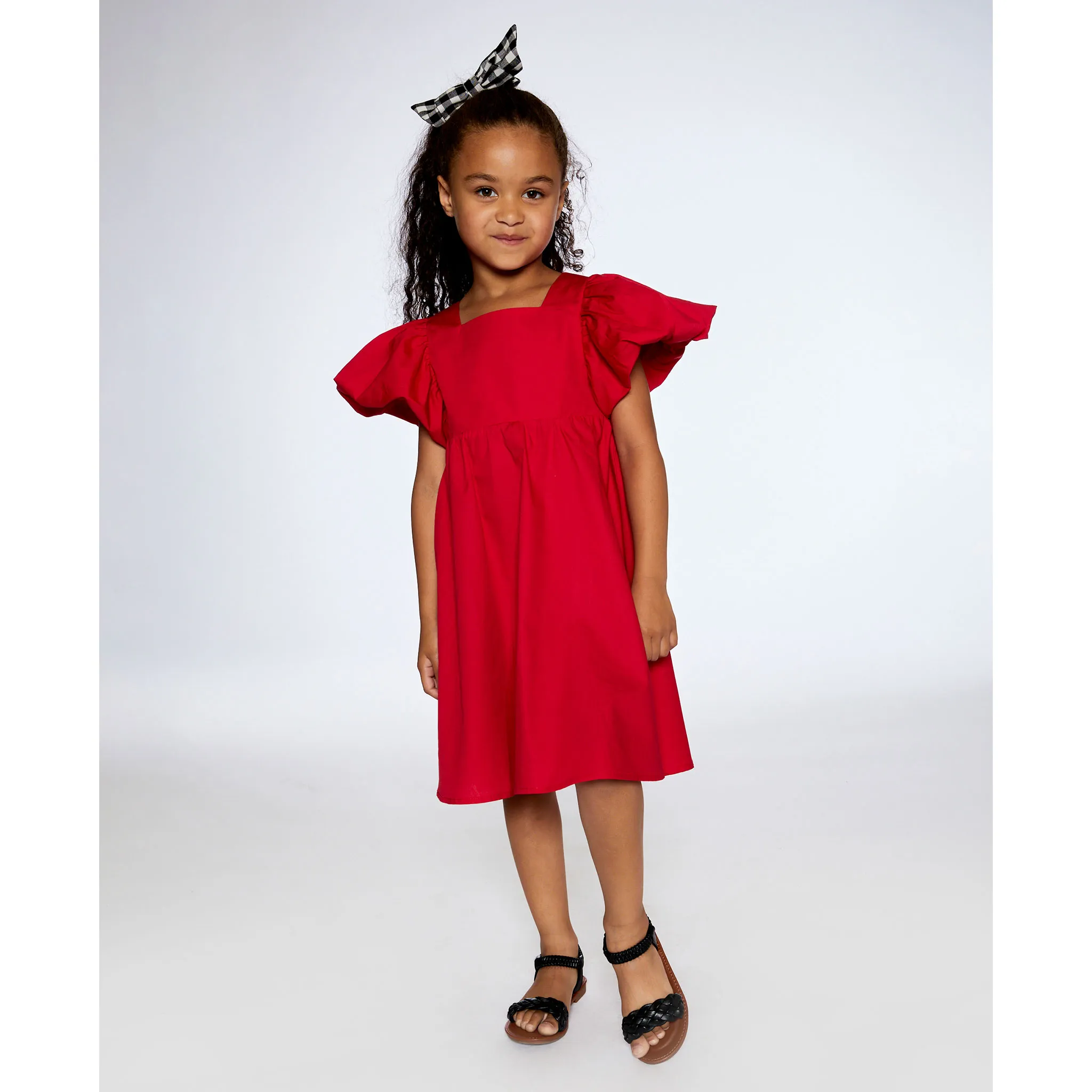 Deux par Deux Robe Fraise 3-6ans