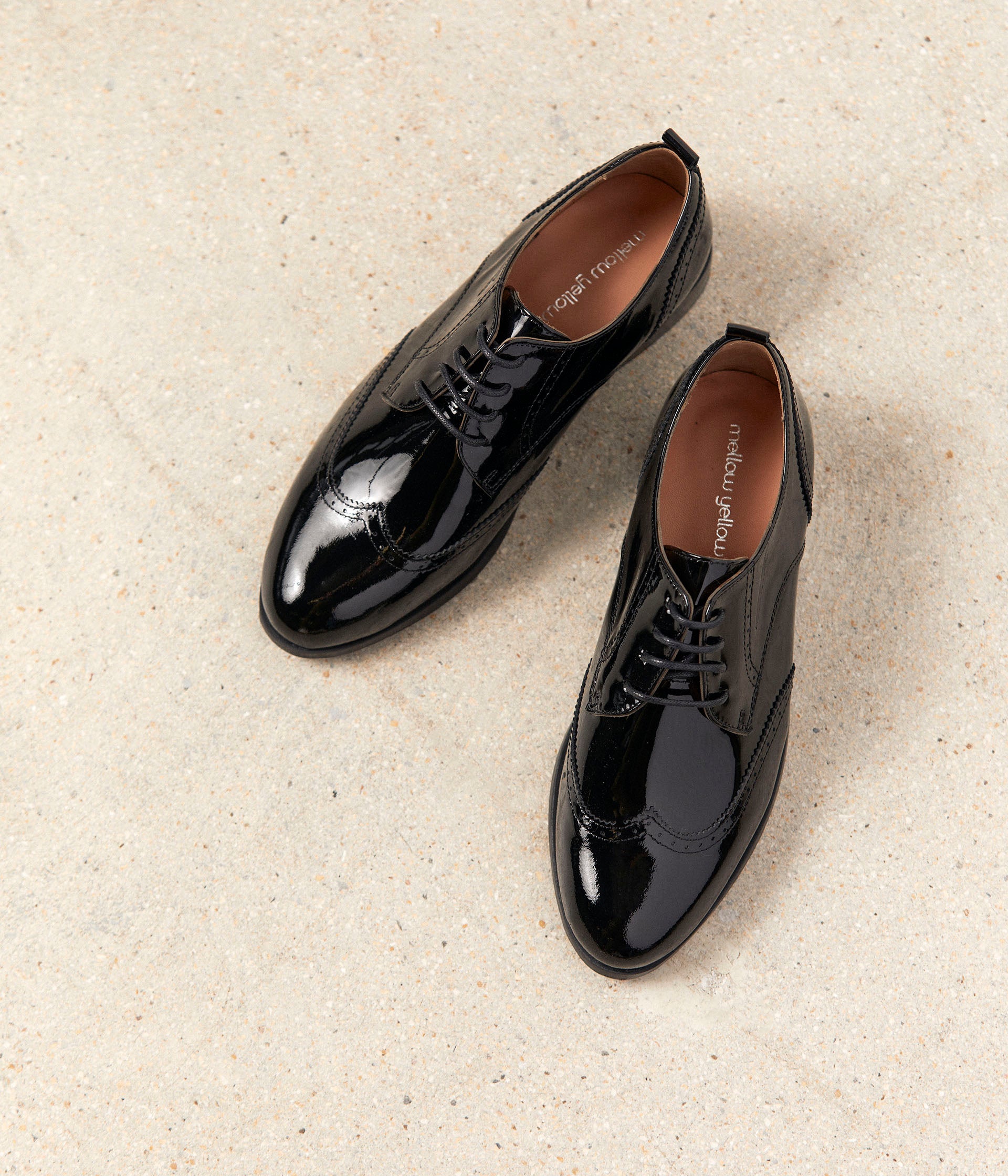 Derbies noir verni Florence
