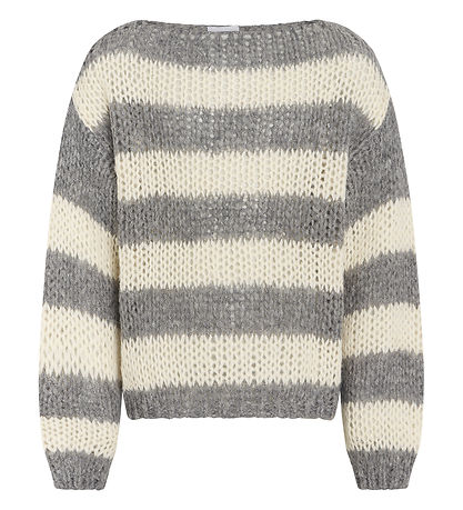 Grønt Bluse - Strik - GrRonne - Dark Grey